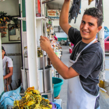 Fresh pressed pinapple juice, Puerto Vallarta Walking Tours.-013