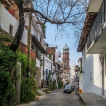 Hildago street in El Centro, Puerto Vallarta Walking Tours.-