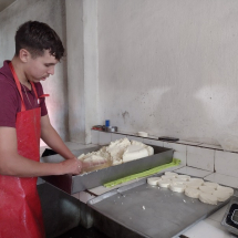 Making panela cheese