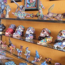 Huichol Indian bead sculptures